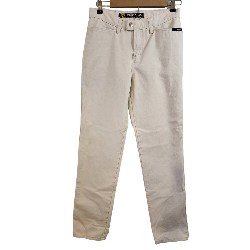 ROCKIES Vintage Slim Fit Tan High Waisted Jeans